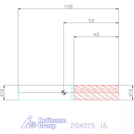 Garant Garant Master Steel VHM simító maró HPC 16 mm