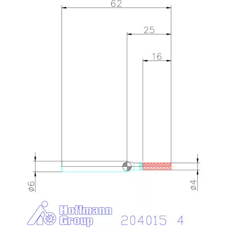 Garant Garant Master Steel VHM simító maró HPC 4 mm