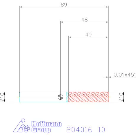 Garant Garant Master Steel VHM simító maró HPC 10 mm