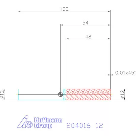 Garant Garant Master Steel VHM simító maró HPC 12 mm