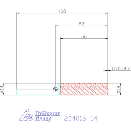 Garant Garant Master Steel VHM simító maró HPC 14 mm