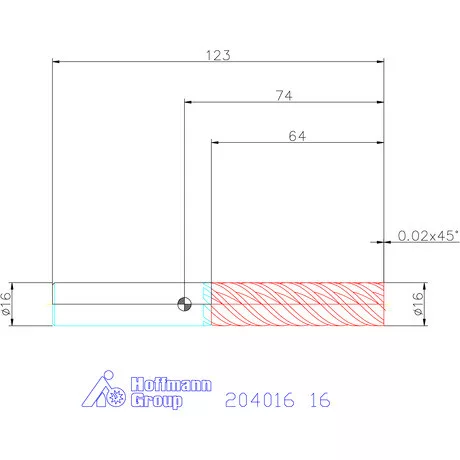 Garant Garant Master Steel VHM simító maró HPC 16 mm
