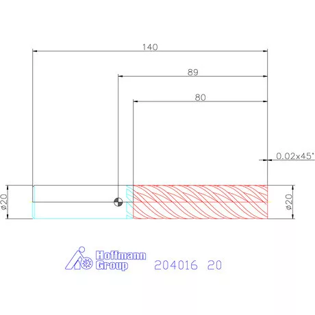 Garant Garant Master Steel VHM simító maró HPC 20 mm