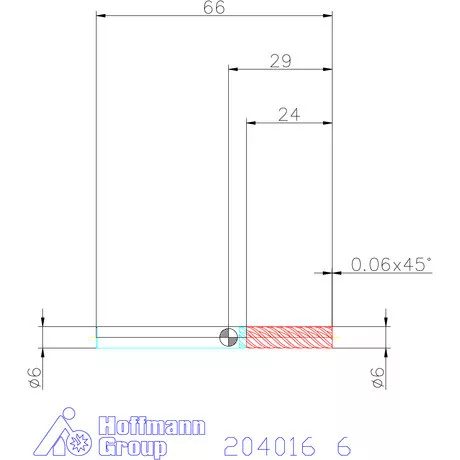 Garant Garant Master Steel VHM simító maró HPC 6 mm