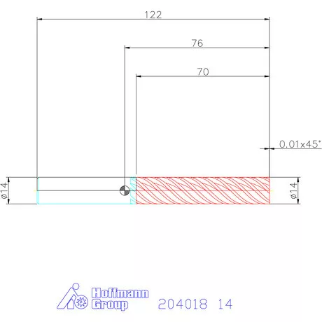 Garant Garant Master Steel VHM simító maró HPC 14 mm