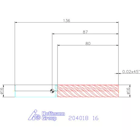 Garant Garant Master Steel VHM simító maró HPC 16 mm