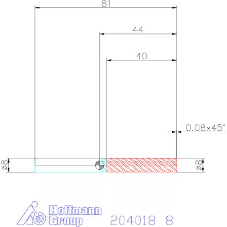 Garant Garant Master Steel VHM simító maró HPC 8 mm