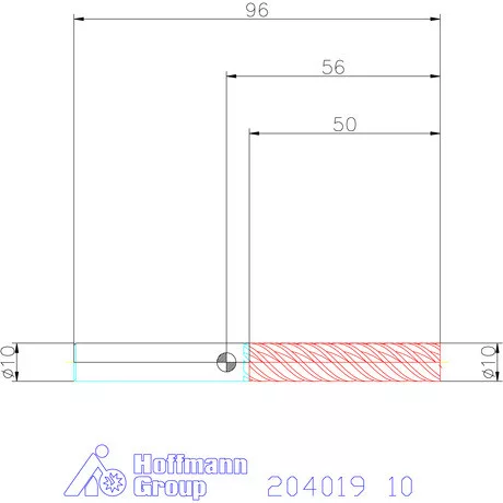 Garant Garant Master Steel VHM simító maró HPC 10 mm