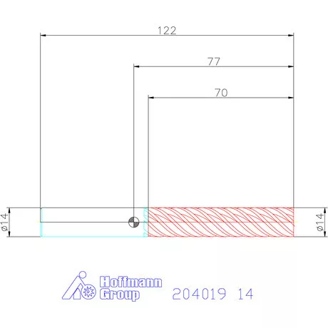 Garant Garant Master Steel VHM simító maró HPC 14 mm