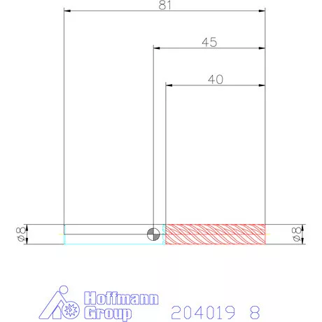 Garant Garant Master Steel VHM simító maró HPC 8 mm