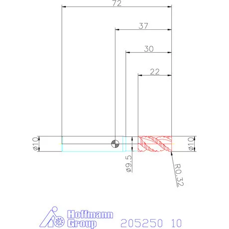 Garant Garant Master Alu SlotMachine VHM nagyoló maró HPC 10 mm