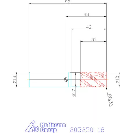 Garant Garant Master Alu SlotMachine VHM nagyoló maró HPC 18 mm
