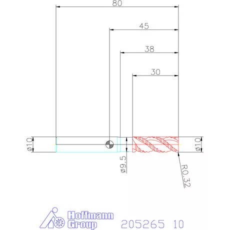 Garant Garant Master Alu SlotMachine VHM nagyoló maró HPC 10 mm