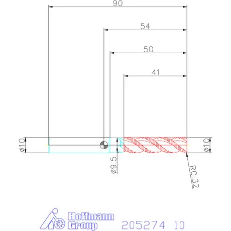 Garant Garant Master Alu SlotMachine VHM nagyoló maró HPC 10 mm