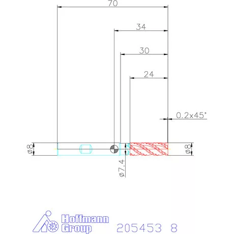 Garant Garant Master INOX M SlotMachine VHM nagyoló maró TPC 8 mm