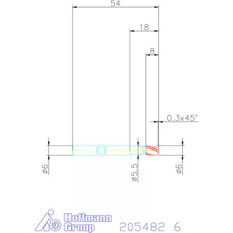 Garant VHM nagyoló maró, rövid HPC 6 mm