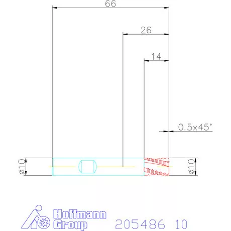 Holex VHM nagyoló maró, rövid HPC 10 mm