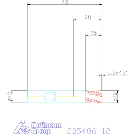 Holex VHM nagyoló maró, rövid HPC 12 mm