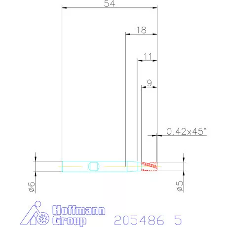Holex VHM nagyoló maró, rövid HPC 5 mm