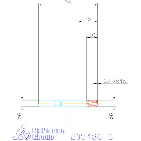 Holex VHM nagyoló maró, rövid HPC 6 mm