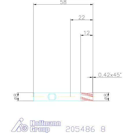 Holex VHM nagyoló maró, rövid HPC 8 mm