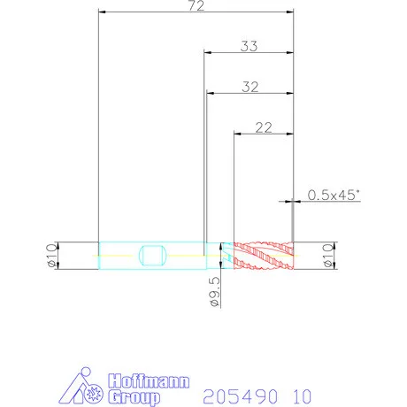 Garant VHM nagyoló maró HPC 10 mm