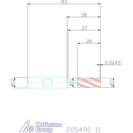 Garant VHM nagyoló maró HPC 11 mm