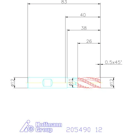 Garant VHM nagyoló maró HPC 12 mm