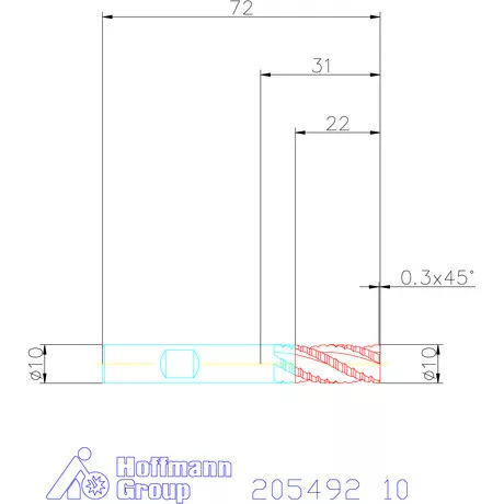Holex VHM nagyoló maró HPC 10 mm