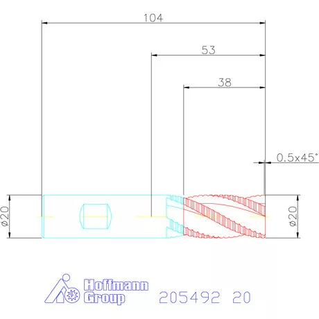 Holex VHM nagyoló maró HPC 20 mm