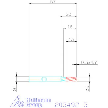 Holex VHM nagyoló maró HPC 5 mm