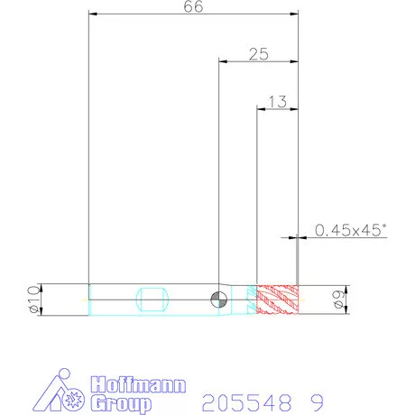 Garant Garant Master Steel SlotMachine VHM nagyoló maró HPC 9 mm