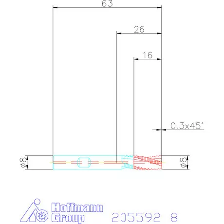 Garant VHM nagyoló maró belső hűtéssel HPC 8 mm