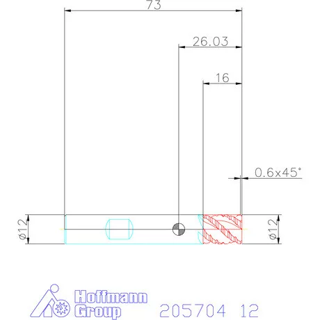 Holex Holex Pro Steel VHM nagyoló maró HPC 12 mm