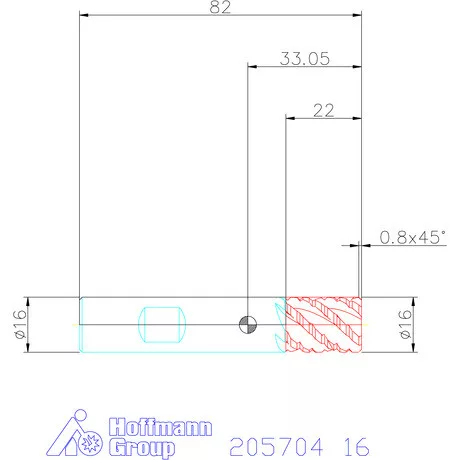 Holex Holex Pro Steel VHM nagyoló maró HPC 16 mm