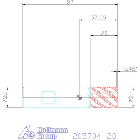 Holex Holex Pro Steel VHM nagyoló maró HPC 20 mm