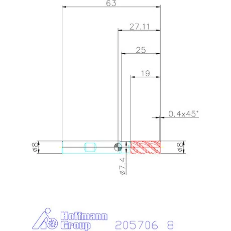 Holex Holex Pro Steel VHMnagyoló maró HPC 8 mm