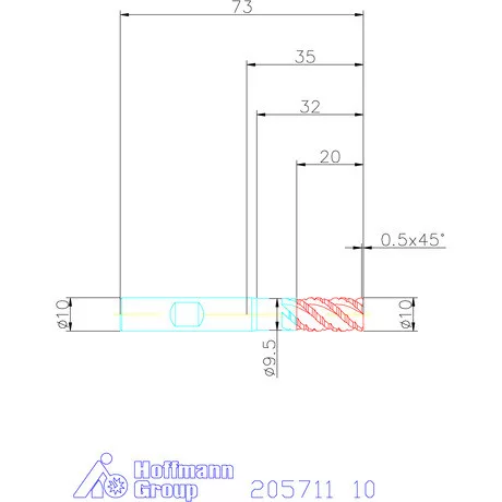 Garant VHM nagyoló maró MTC 10 mm