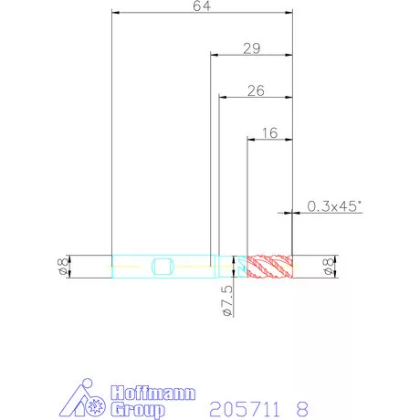 Garant VHM nagyoló maró MTC 8 mm