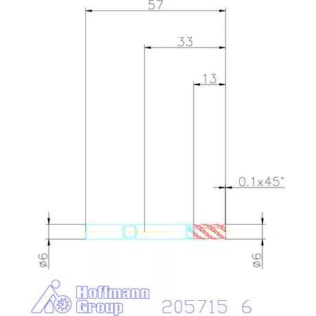 Holex VHM nagyoló maró MTC 6 mm