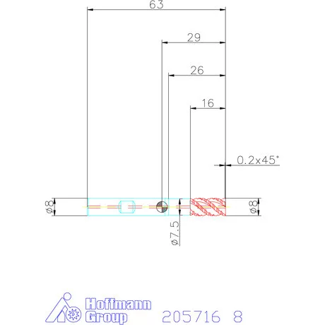 Garant VHM nagyoló maró belső hűtéssel MTC 8 mm