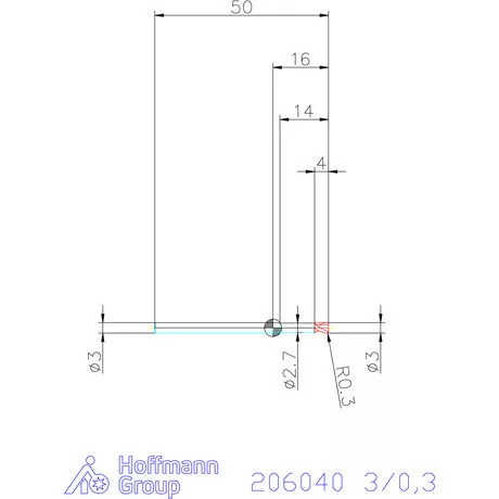 Garant VHM tóruszmaró 3/0,3 mm