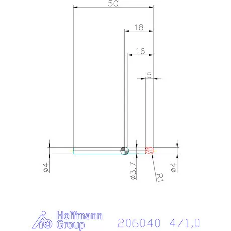 Garant VHM tóruszmaró 4/1,0 mm