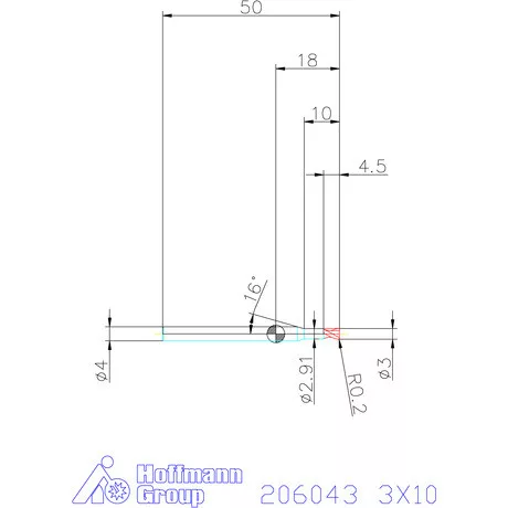 Garant VHM tóruszmaró R 1 0,2 3X10 mm
