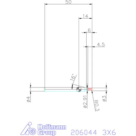 Garant VHM tóruszmaró R 1 0,3 3X6 mm