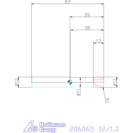 Garant VHM tóruszmaró 12/1,0 mm