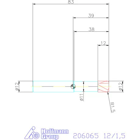 Garant VHM tóruszmaró 12/1,5 mm