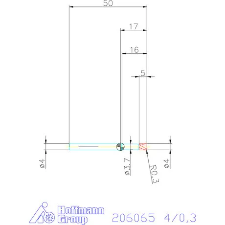 Garant VHM tóruszmaró 4/0,3 mm