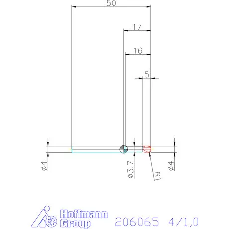 Garant VHM tóruszmaró 4/1,0 mm