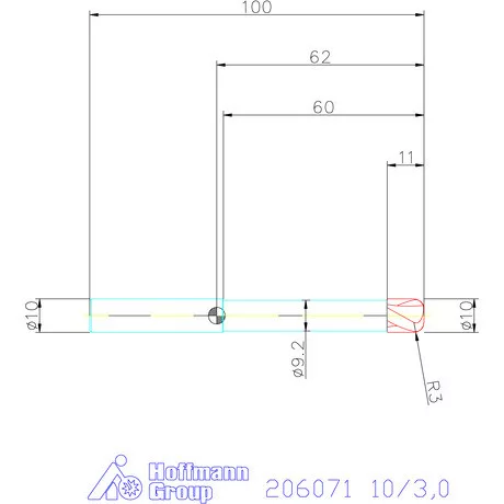 Garant VHM tóruszmaró 10/3,0 mm
